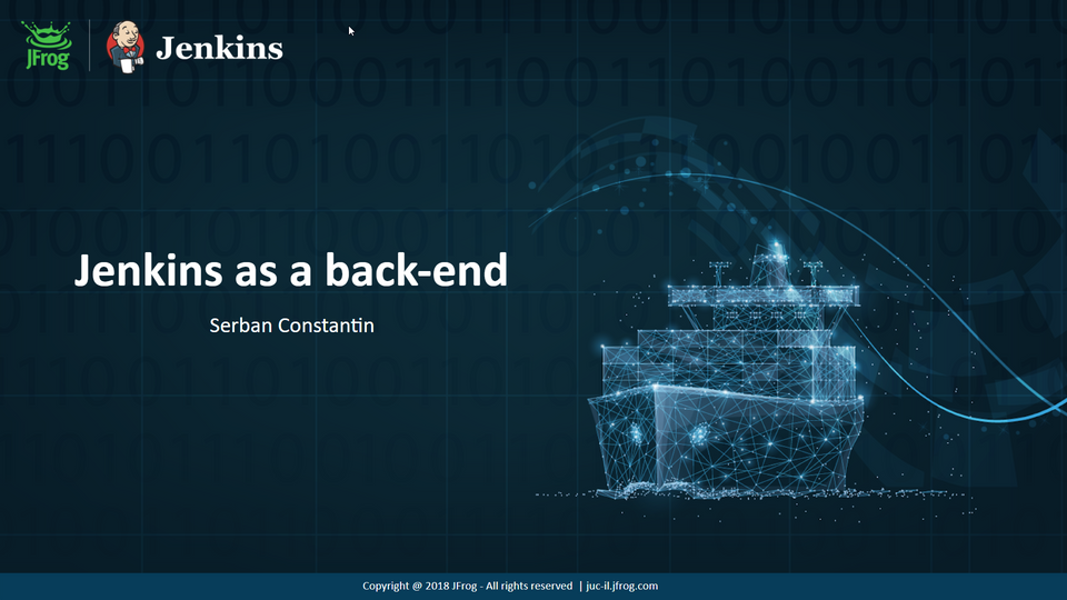 Jenkins as a back-end